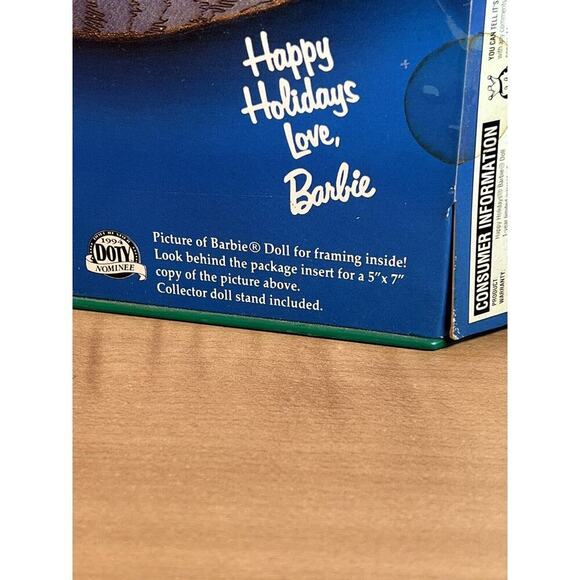 Happy Holidays 1994 Barbie Doll New In Box Slight Damage - Picture 8 of 11